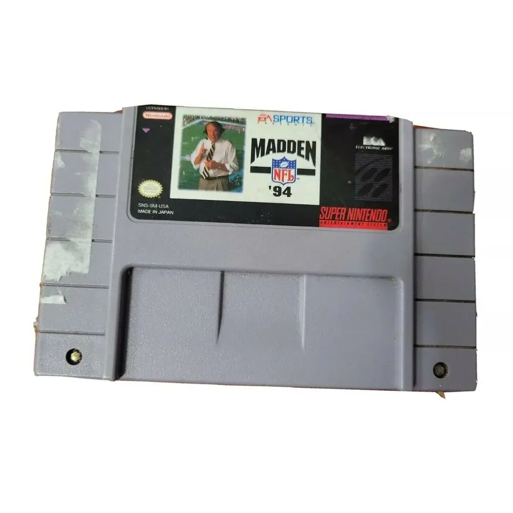 Madden NFL 94 UNTESTED Cartridge (Super Nintendo Entertainment System, 1993)